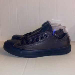 Converse All Star Low Ox Leather Sneakers - Navy - Wmns Sz 7